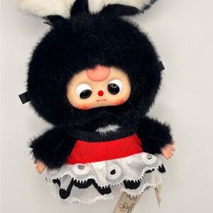 Charming Black and Red Plush Doll